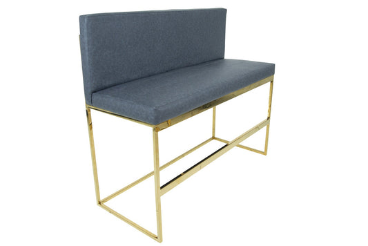 Bar Height Bench with Channel Tufting
