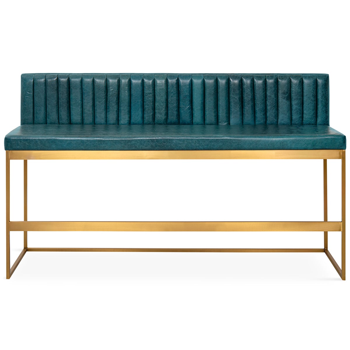 Bar Height Bench with Channel Tufting