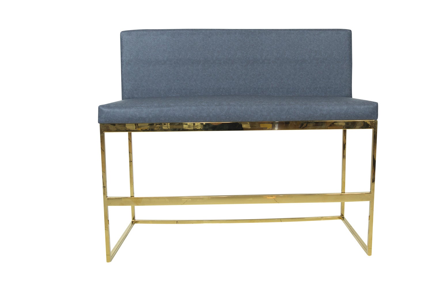 Bar Height Bench with Channel Tufting